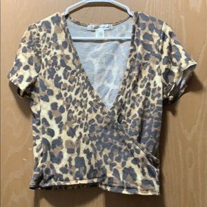 Leopard print top